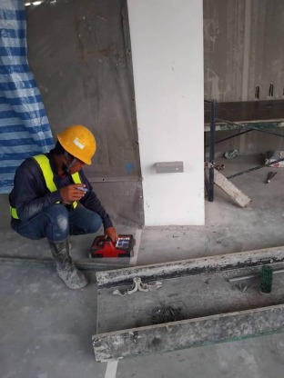 งานสแกนพื้นคอนกรีตด้วยเครื่อง Hilti Ps1000 - รับเจาะคอริ่งพื้น ผนังคอนกรีต-แสงทอง เคมี คอน